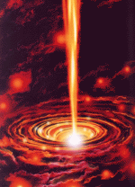 Kvazar obsahujci v centre rotujcu iernu dieru.